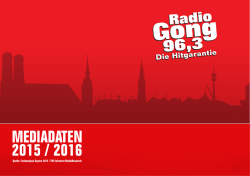 Gong 96,3 Mediadaten 2015/16
