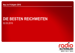 H&ouml;rerzahlen zur E.M.A. NRW 2016 I