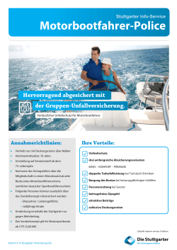 Motorbootfahrer-Police - German Financial Partner