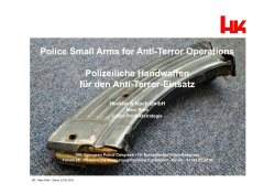 Police Small Arms for Anti-Terror Operations Polizeiliche