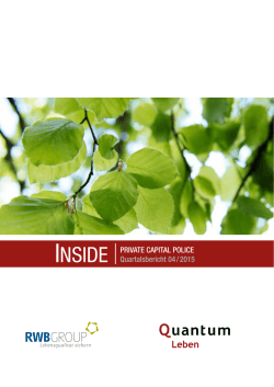 INSIDE PRIVATE CAPITAL POLICE Quartalsbericht 04 / 2015