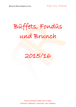 Brunch und Büffetdokumentation - Restaurant Rathaus Rapperswil