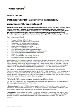 PdfEditor 3: PDF-Dokumente bearbeiten