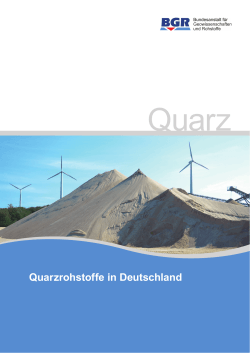 Quarzrohstoffe in Deutschland - BGR