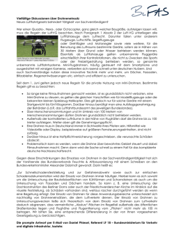 Vielfältige Diskussionen über Drohneneinsatz