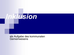 Inklusion 2015 &ndash; Fachtagung MiZ (Fr. Icking)