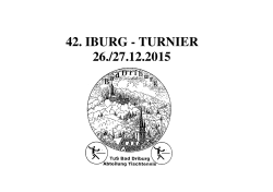 42. IBURG - TURNIER 26./27.12.2015