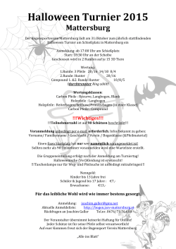 Halloween Turnier 2015 Mattersburg