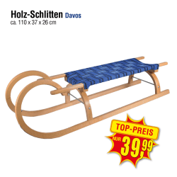 Holz-Schlitten Davos