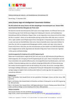 Jenny Science siegt mit intelligentem Linearmotor