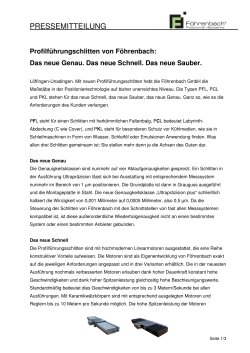 Pressemitteilung - Föhrenbach GmbH