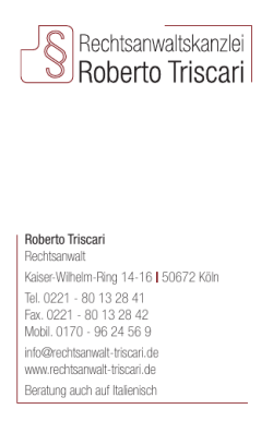 Roberto Triscari Rechtsanwalt Kaiser-Wilhelm-Ring 14