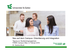 Neu auf dem Campus: Orientierung und Integration