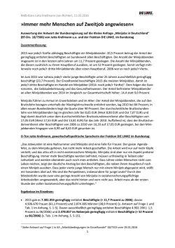 Immer mehr Menschen auf Zweitjob angewiesen&laquo;