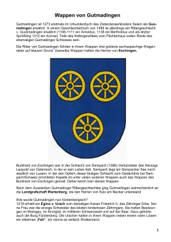 Wappen von Gutmadingen - Heimatverein Gutmadingen