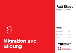 Migration und Bildung - Österreichischer Integrationsfonds