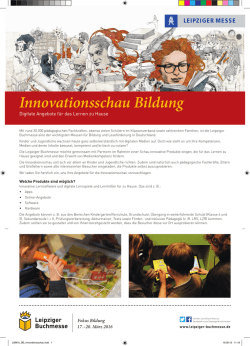 Innovationsschau Bildung