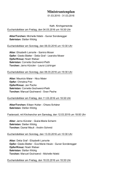 Ministrantenplan