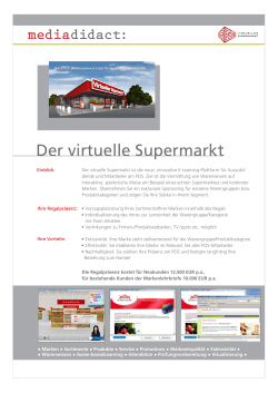 Der virtuelle Supermarkt