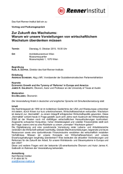 Zur Zukunft des Wachstums: Warum wir unsere Vorstellungen von