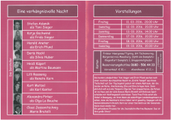 Eine verh&auml;ngnisvolle Nacht Vorstellungen