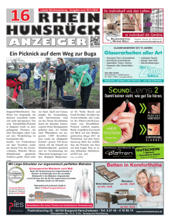 Ein Picknick auf dem Weg zur Buga - Rhein-Hunsr&uuml;ck