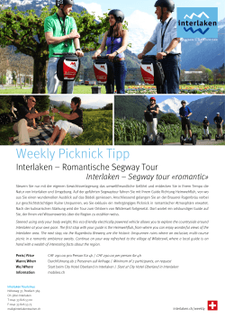 Weekly Picknick Tipp - Interlaken Tourismus