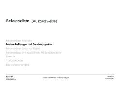 Instandhaltung und Service