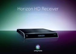 Horizon HD Receiver