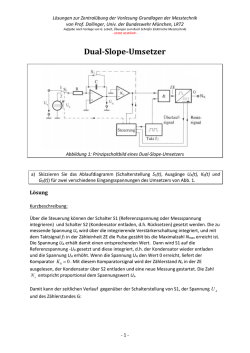Dual-Slope-Umsetzer - Universit&auml;t der Bundeswehr M&uuml;nchen