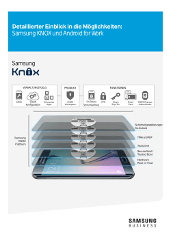 Detaillierter Einblick in die Möglichkeiten: Samsung KNOX und