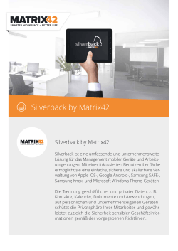 Silverback by Matrix42