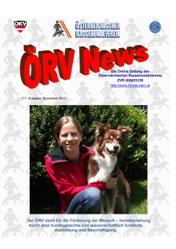 ÖRV News - November 2015