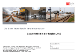 Die Bahn investiert in ihre Infrastruktur