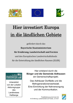 Hier investiert Europa in die l&auml;ndlichen Gebiete