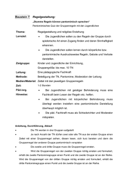 3.011 Gruppenregeln Pantomime