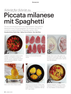 Piccata milanese mit Spaghetti
