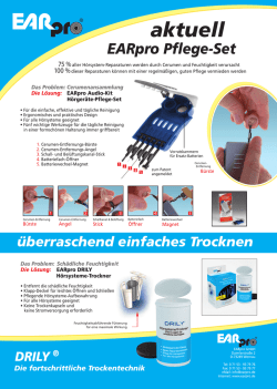 Informationsblatt H&ouml;rger&auml;te