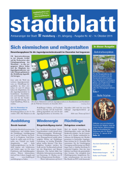 Sich einmischen und mitgestalten