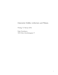 Historische Waffen, Uniformen und Militaria