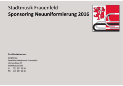 Dossier als PDF - Stadtmusik Frauenfeld