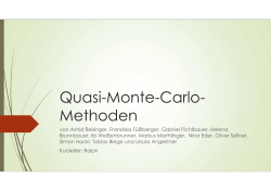 Quasi-Monte-Carlo