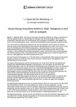 Quasi-Ad-hoc-Mitteilung