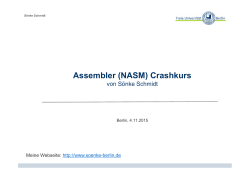 Assembler (NASM) Crashkurs