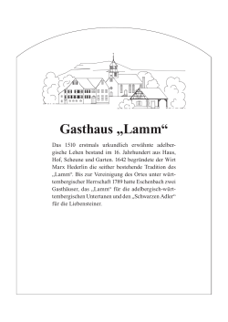 Gasthaus „Lamm“ - Gemeinde Eschenbach