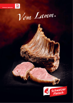 Vom Lamm. - Schweizer Fleisch