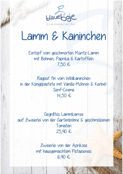 Lamm & Kaninchen