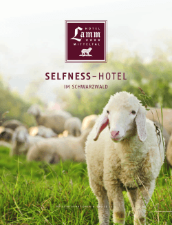 SELFNESS-HOTEL - Hotel Lamm Mitteltal