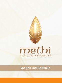 herunterladen - Indische Restaurant METHI