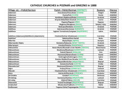 CATHOLIC CHURCHES in POZNAŃ and GNIEZNO in 1888